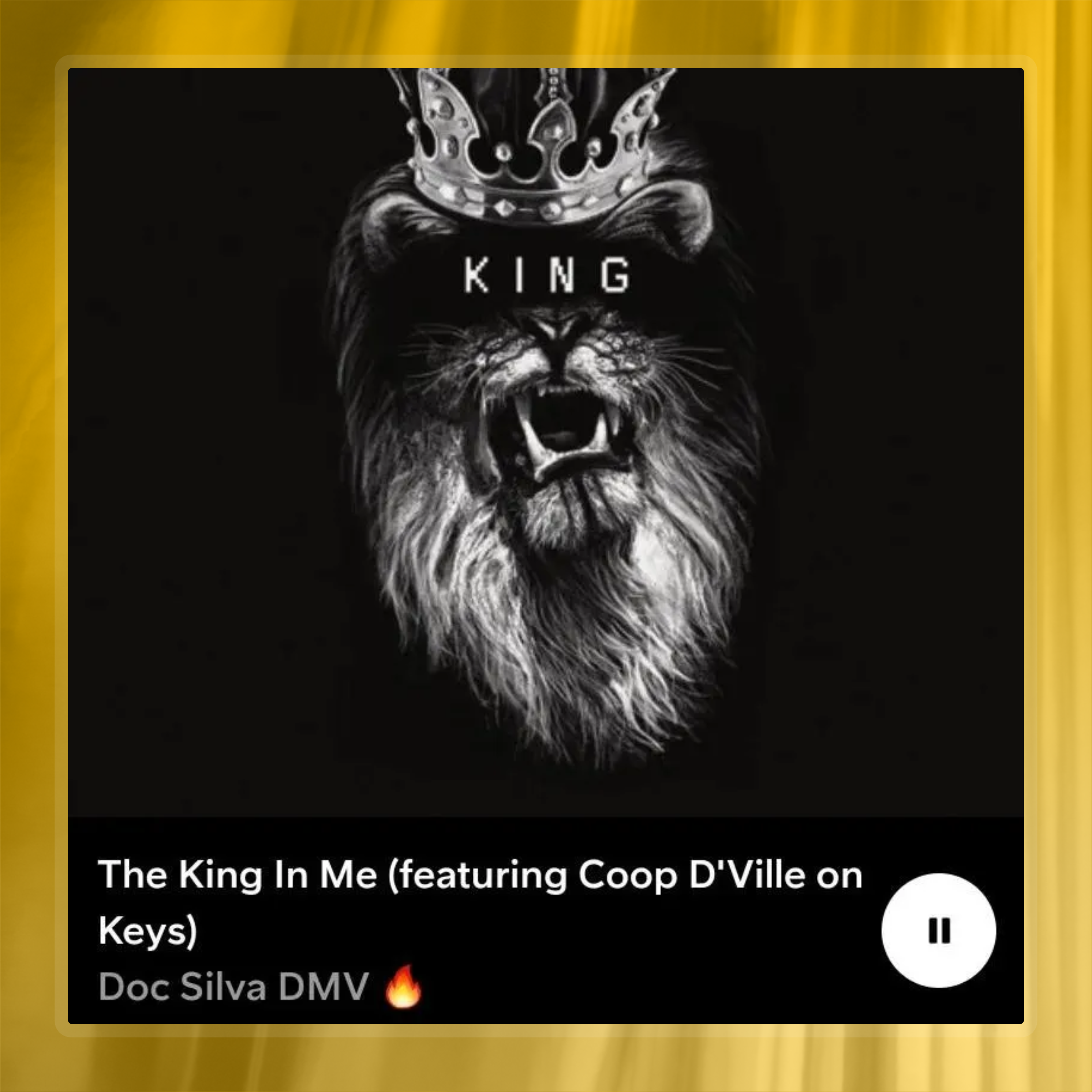 The King In Me (featuring Coop D'Ville on Keys)